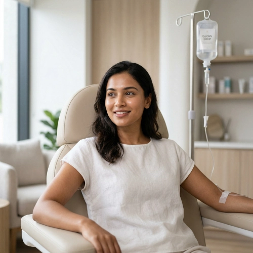 Glow Drip IV therapy for radiant skin in Pune clinic